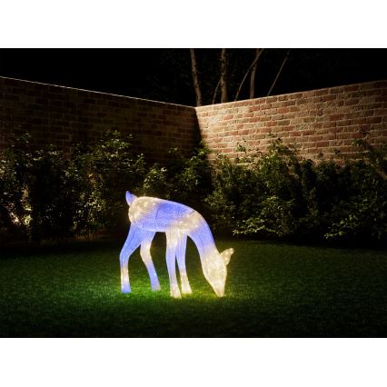 Twinkly TW3RD140SPP-TEU - Udendørs LED rensdyr m. RGBW-farver dæmpbar 160xLED IP44 Wi-Fi