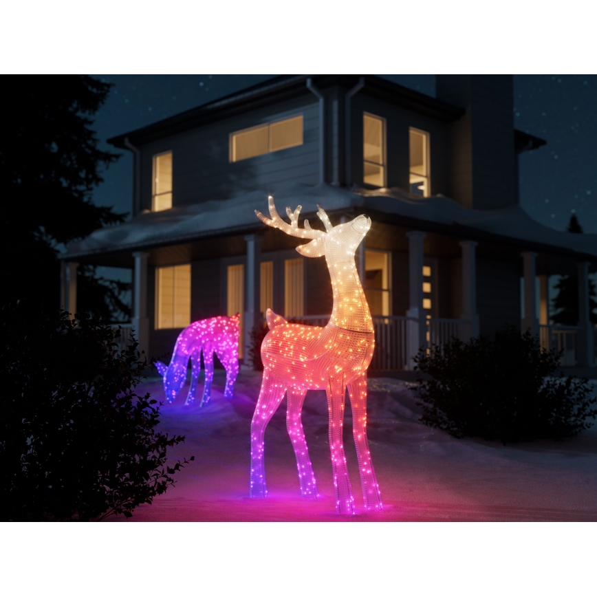 Twinkly TW3RS200SPP-TEU - Udendørs LED rensdyr m. RGBW-farver dæmpbar  240xLED IP44 Wi-Fi