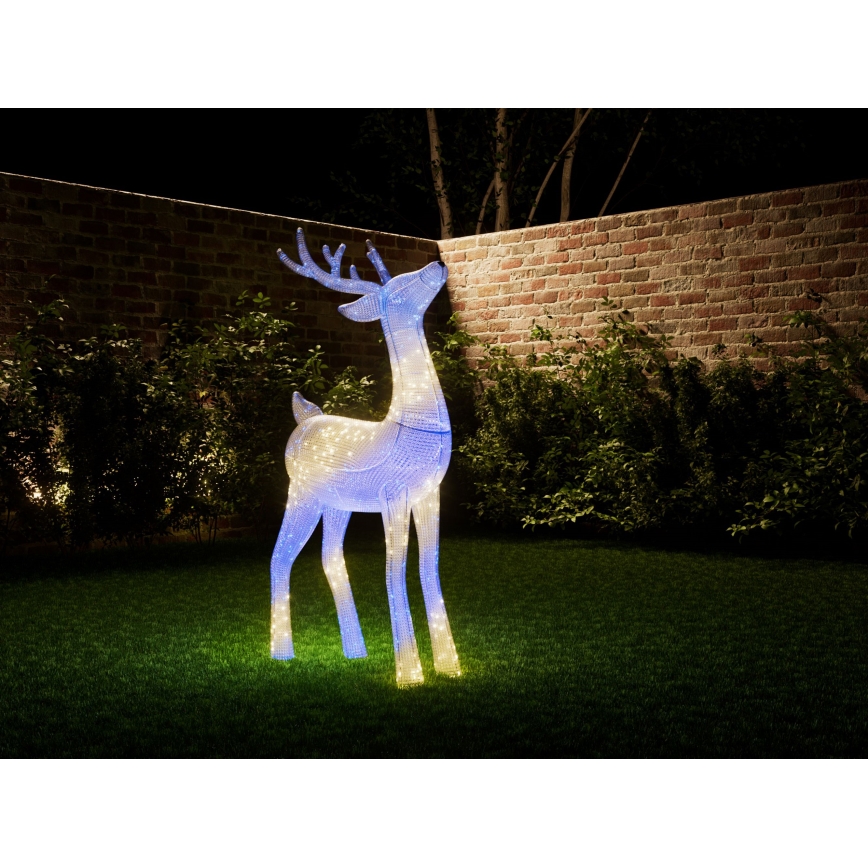 Twinkly TW3RS200SPP-TEU - Udendørs LED rensdyr m. RGBW-farver dæmpbar  240xLED IP44 Wi-Fi