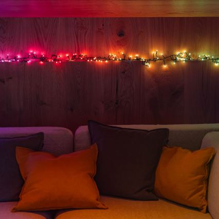 Twinkly - LED RGBW Dæmpbar udendørs julekæde CLUSTER 400xLED 9,5m IP44 Wi-Fi