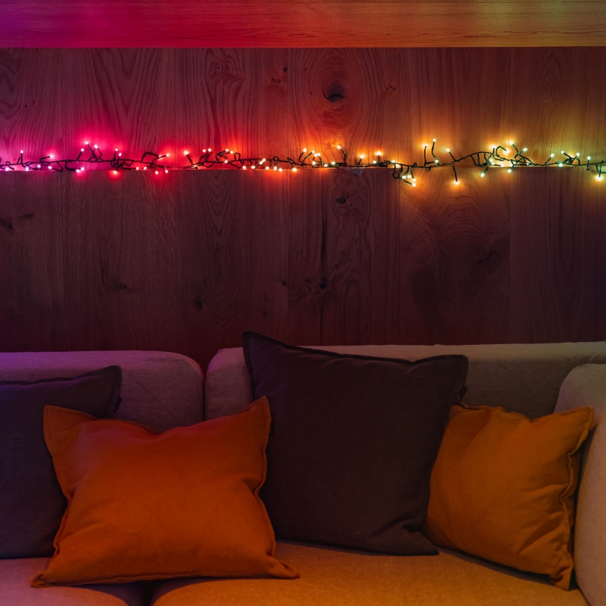 Twinkly - LED RGBW Dæmpbar udendørs julekæde CLUSTER 400xLED 9,5m IP44 Wi-Fi