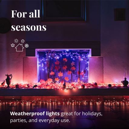 Twinkly - LED RGBW Dæmpbar udendørs julekæde CLUSTER 400xLED 9,5m IP44 Wi-Fi