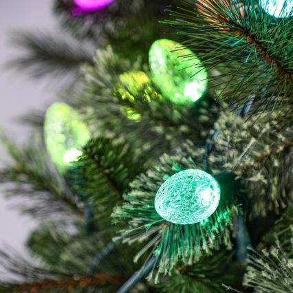 Twinkly - Udendørs LED lyskæde m. RGB-farver dæmpbar FACETED 40xLED 14,5 m IP44 Wi-Fi