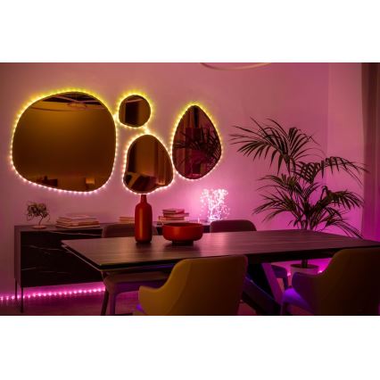 Twinkly - LED RGB Lysbånd dæmpbart DOTS 60xLED 3 m Wi-Fi USB