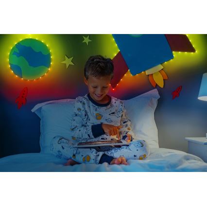 Twinkly - LED RGB Lysbånd dæmpbart DOTS 60xLED 3 m Wi-Fi USB