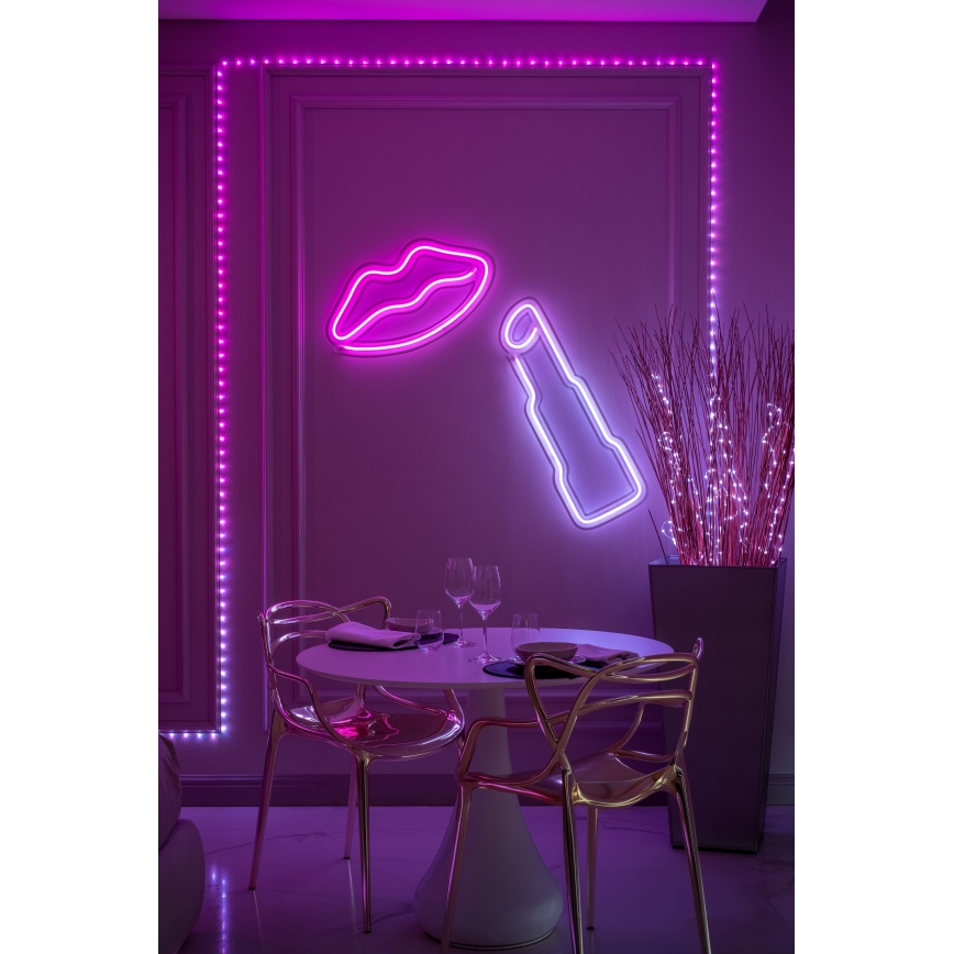 Twinkly - RGB-LED dæmpbar lyskæde DOTS 60 LED 7 m USB Wi-Fi