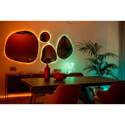Twinkly - LED RGB Dæmpbar julelys DOTS 60xLED 7 m USB Wi-Fi