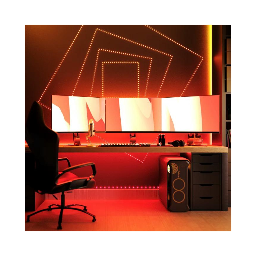 Twinkly - LED RGB Udendørs dæmpbar lysbånd DOTS 200xLED 10 m IP44 WiFi
