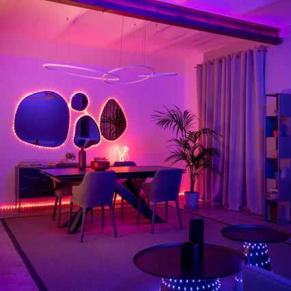 Twinkly - LED RGB Udendørs dæmpbar lysbånd DOTS 400xLED 20 m IP44 Wi-Fi