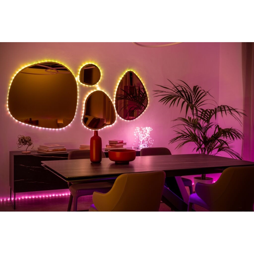 Twinkly - LED RGB Udendørs dæmpbar lysbånd DOTS 400xLED 20 m IP44 Wi-Fi
