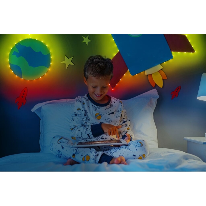Twinkly - LED RGB Udendørs dæmpbar lysbånd DOTS 400xLED 20 m IP44 Wi-Fi