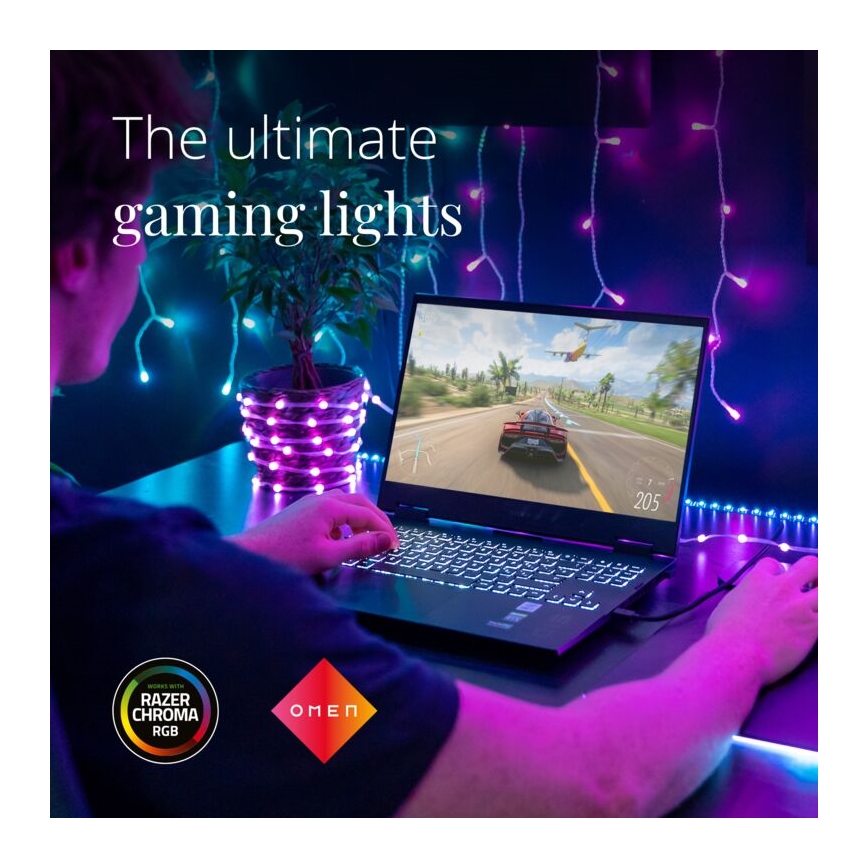Twinkly - LED RGB Udendørs dæmpbar lysbånd DOTS 400xLED 20 m IP44 Wi-Fi