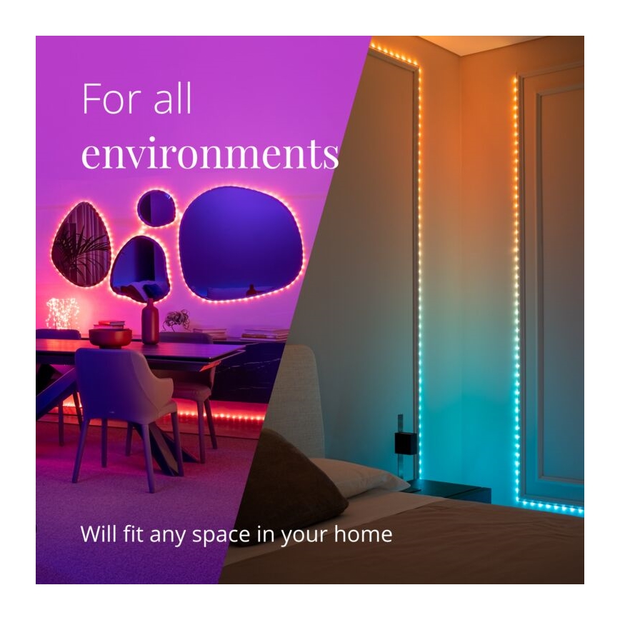 Twinkly - LED RGB Udendørs dæmpbar lysbånd DOTS 400xLED 20 m IP44 Wi-Fi