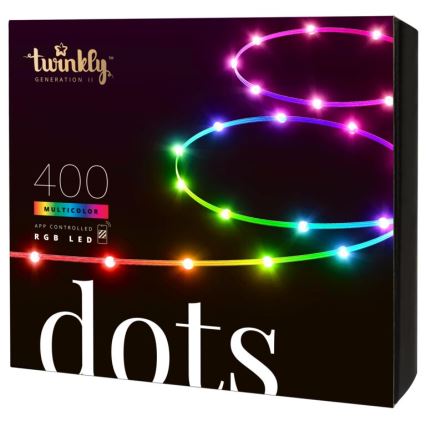 Twinkly - LED RGB Udendørs dæmpbar lysbånd DOTS 400xLED 20 m IP44 Wi-Fi