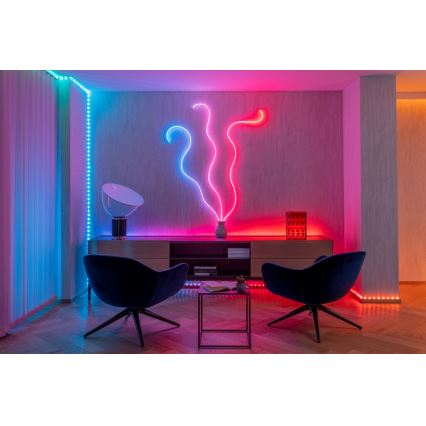 Twinkly TWFL200STW-WEU - LED strip m. RGB-farver dæmpbar FLEX 200xLED 2 m Wi-Fi