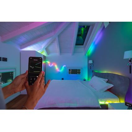 Twinkly TWFL200STW-WEU - LED strip m. RGB-farver dæmpbar FLEX 200xLED 2 m Wi-Fi