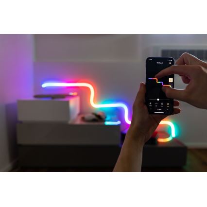 Twinkly TWFL200STW-WEU - LED strip m. RGB-farver dæmpbar FLEX 200xLED 2 m Wi-Fi