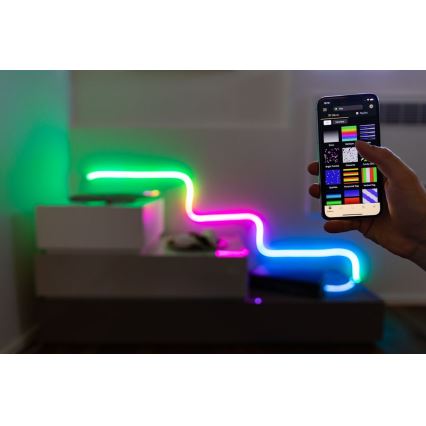 Twinkly TWFL200STW-WEU - LED strip m. RGB-farver dæmpbar FLEX 200xLED 2 m Wi-Fi