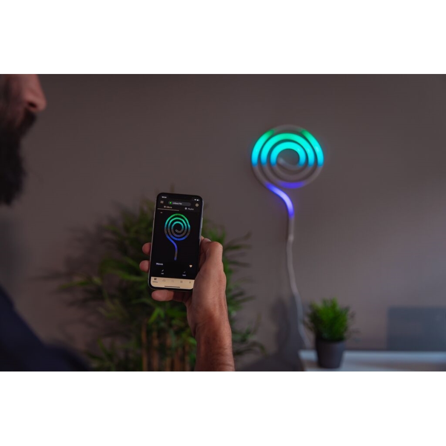 Twinkly TWFL200STW-WEU - LED strip m. RGB-farver dæmpbar FLEX 200xLED 2 m Wi-Fi