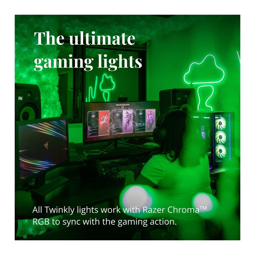 Twinkly TWFL200STW-WEU - LED strip m. RGB-farver dæmpbar FLEX 200xLED 2 m Wi-Fi