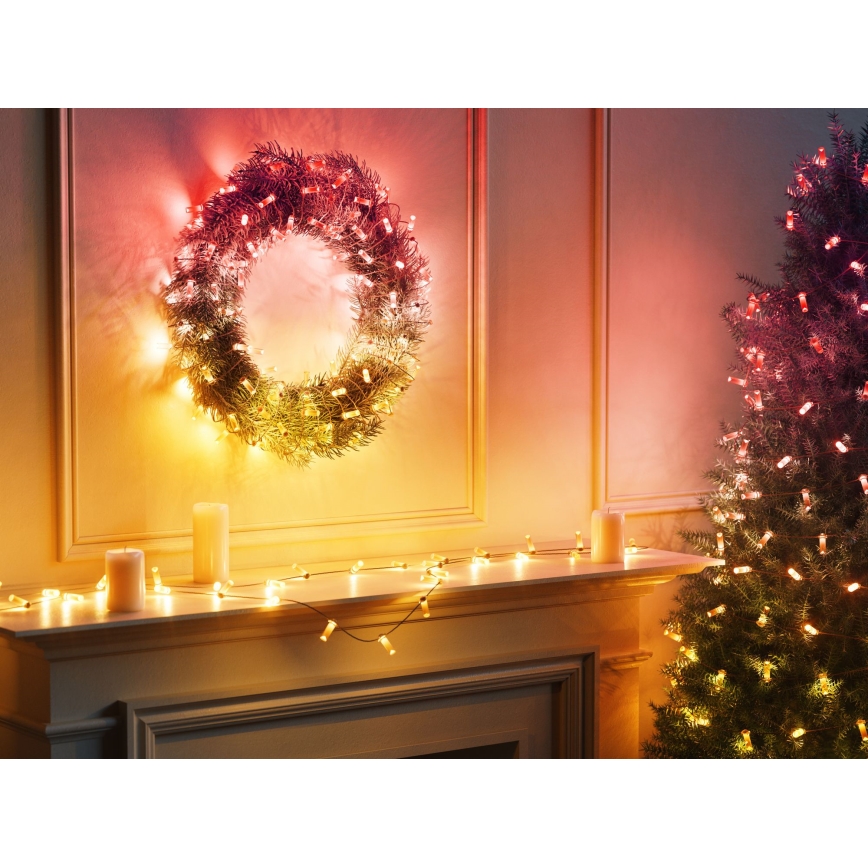 Twinkly - LED RGB dæmpbar julelyskæde CANDIES 200xLED 14 m USB Wi-Fi