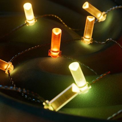 Twinkly - LED RGB dæmpbar julelyskæde CANDIES 200xLED 14 m USB Wi-Fi