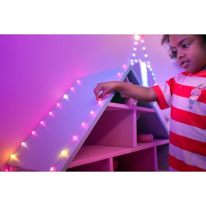 Twinkly - LED RGB Dæmpbar lyskæde CANDIES 100xLED 8 m USB Wi-Fi