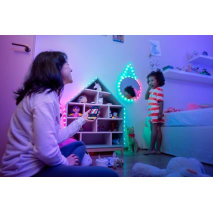 Twinkly - LED RGB Dæmpbar lyskæde CANDIES 100xLED 8 m USB Wi-Fi