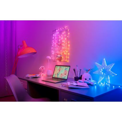 Twinkly - LED julekæde m. RGB-farver dæmpbar CANDIES 100xLED 8 m USB Wi-Fi