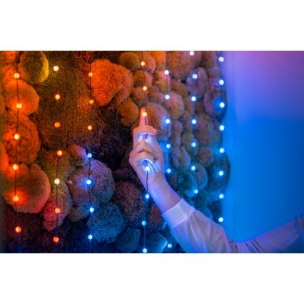 Twinkly - LED julekæde m. RGB-farver dæmpbar CANDIES 100xLED 8 m USB Wi-Fi