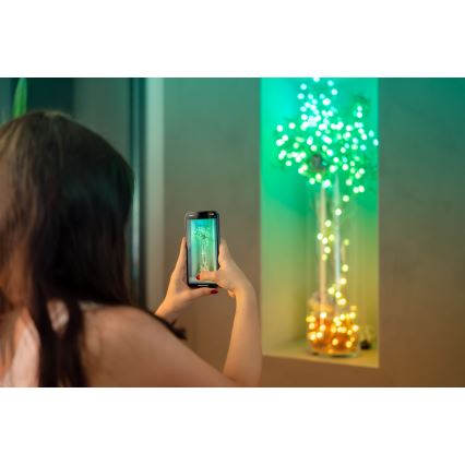 Twinkly - LED julekæde m. RGB-farver dæmpbar CANDIES 100xLED 8 m USB Wi-Fi