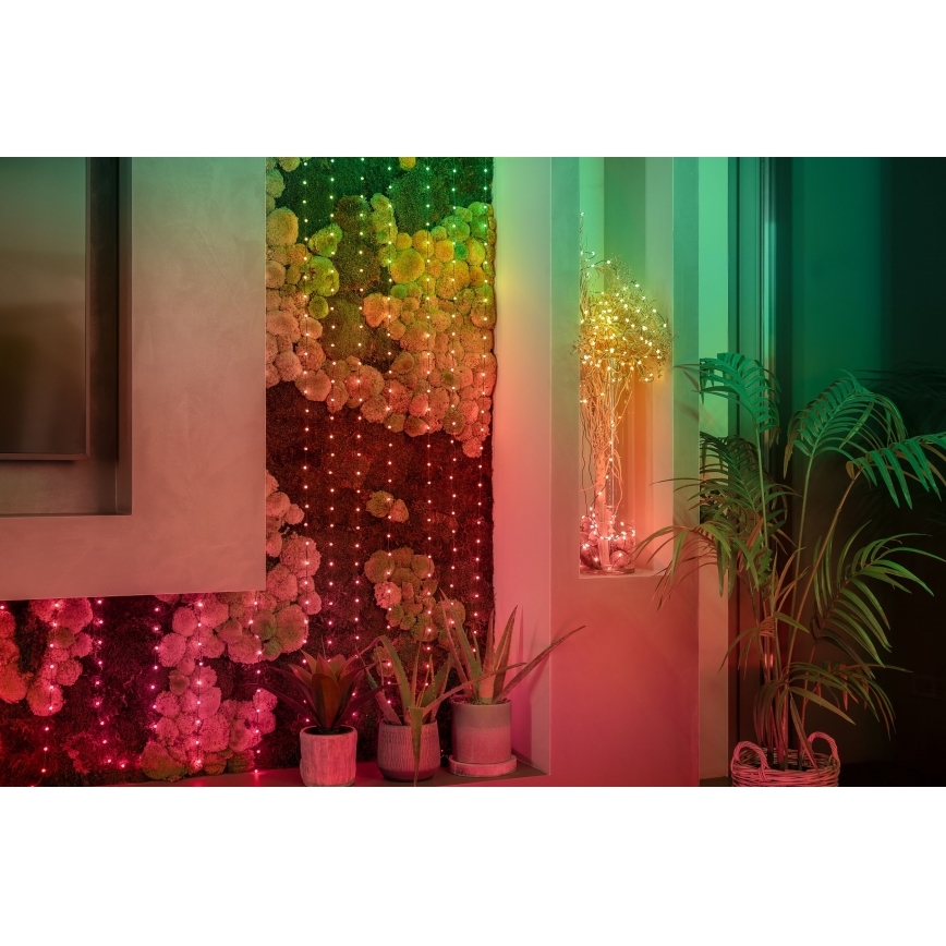 Twinkly - LED julekæde m. RGB-farver dæmpbar CANDIES 100xLED 8 m USB Wi-Fi