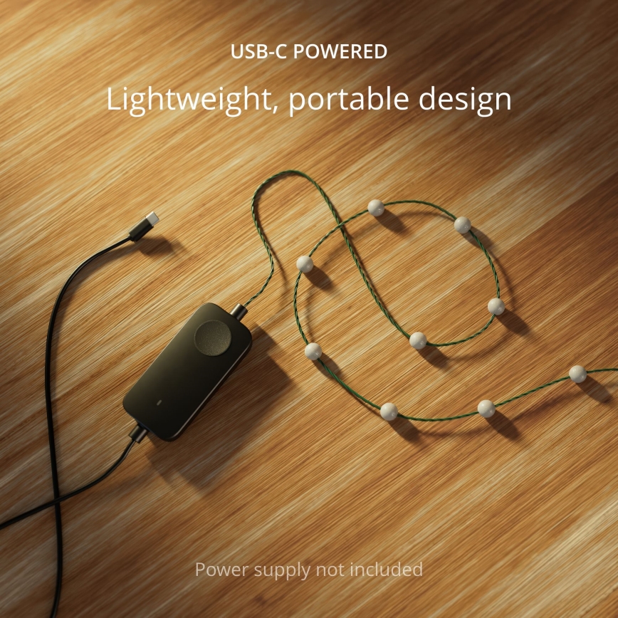 Twinkly - LED julekæde m. RGB-farver dæmpbar CANDIES 100xLED 8 m USB Wi-Fi