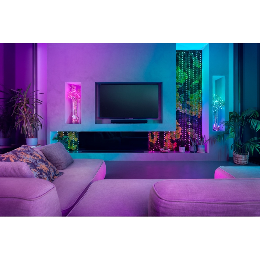 Twinkly - LED lyskæde m. RGB-farver dæmpbar CANDIES 200xLED 14 m USB Wi-Fi