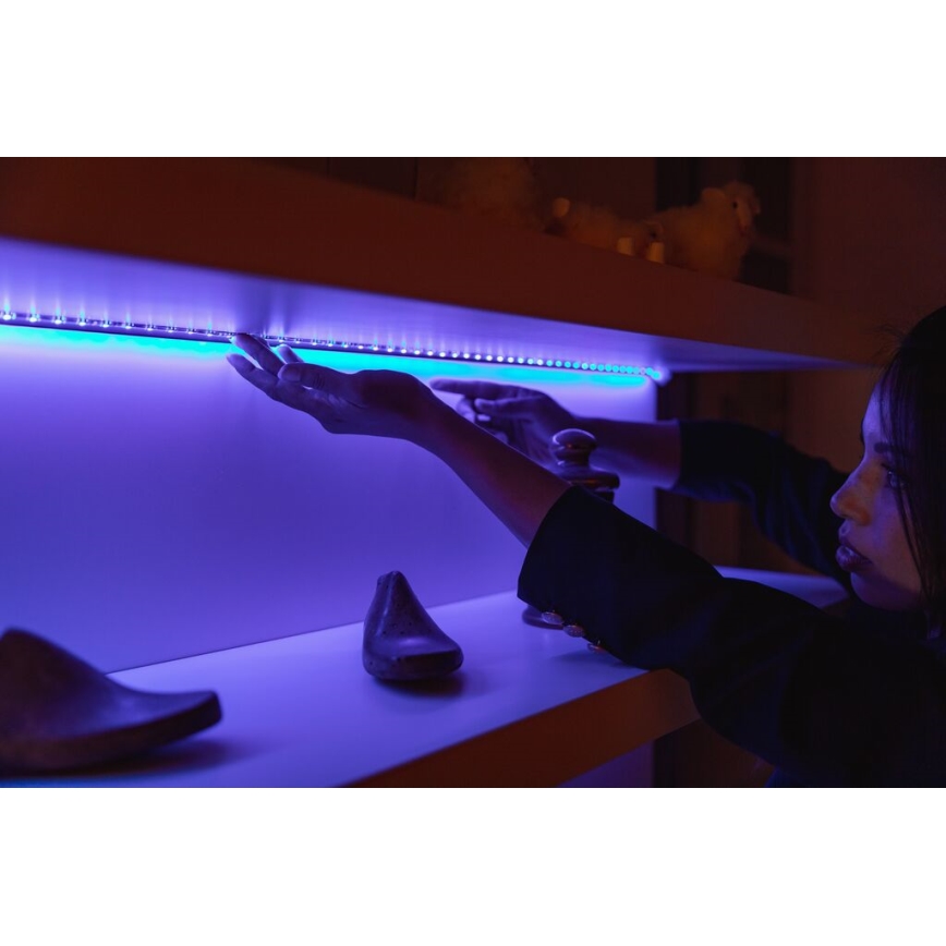 Twinkly TWL100ADP-B - LED strip m. RGB-farver forlængerdel LINE 100xLED 1,5 m Wi-Fi