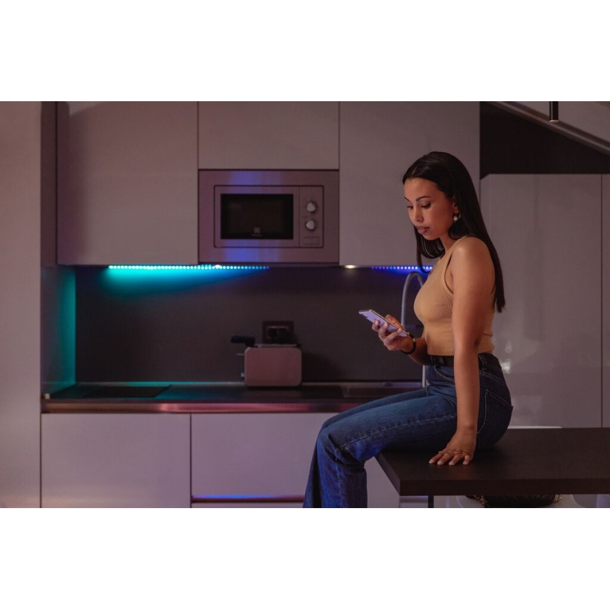 Twinkly - LED RGB Lysbånd dæmpbart LINE 100xLED 1,5 m Wi-Fi