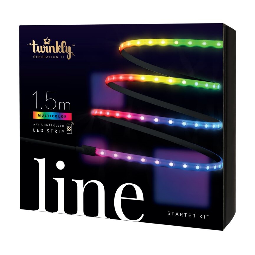 Twinkly - LED RGB Lysbånd dæmpbart LINE 100xLED 1,5 m Wi-Fi