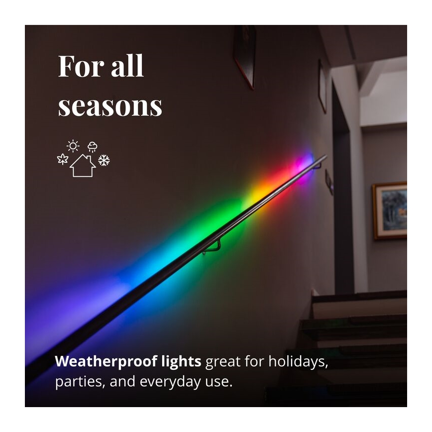 Twinkly - LED RGB Lysbånd dæmpbart LINE 100xLED 1,5 m Wi-Fi