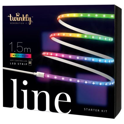 Twinkly - LED RGB Lysbånd dæmpbart LINE 100xLED 1,5 m Wi-Fi