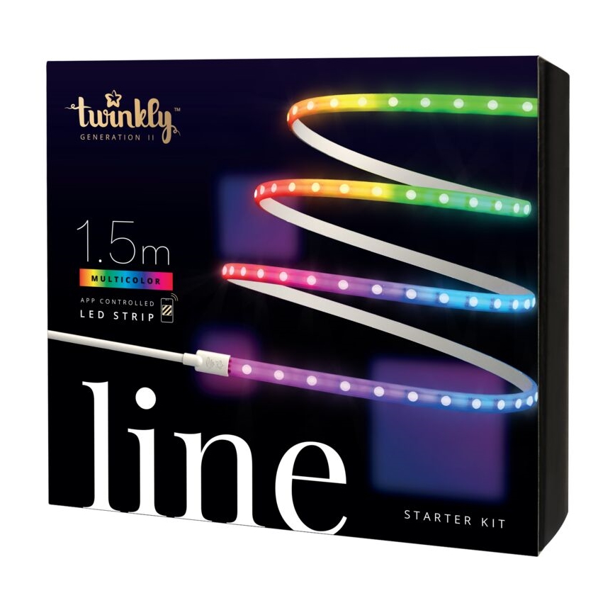 Twinkly - LED RGB Lysbånd dæmpbart LINE 100xLED 1,5 m Wi-Fi