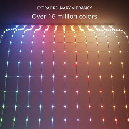 Twinkly TWN240RGB-TEU - Udendørs LED lysgardin m. RGB-farver dæmpbart LED 1,2 m IP44 Wi-Fi