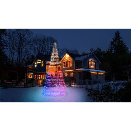 Twinkly - LED RGBW dæmpbart udendørs juletræ LIGHT TREE 1000xLED 6 m IP44 Wi-Fi
