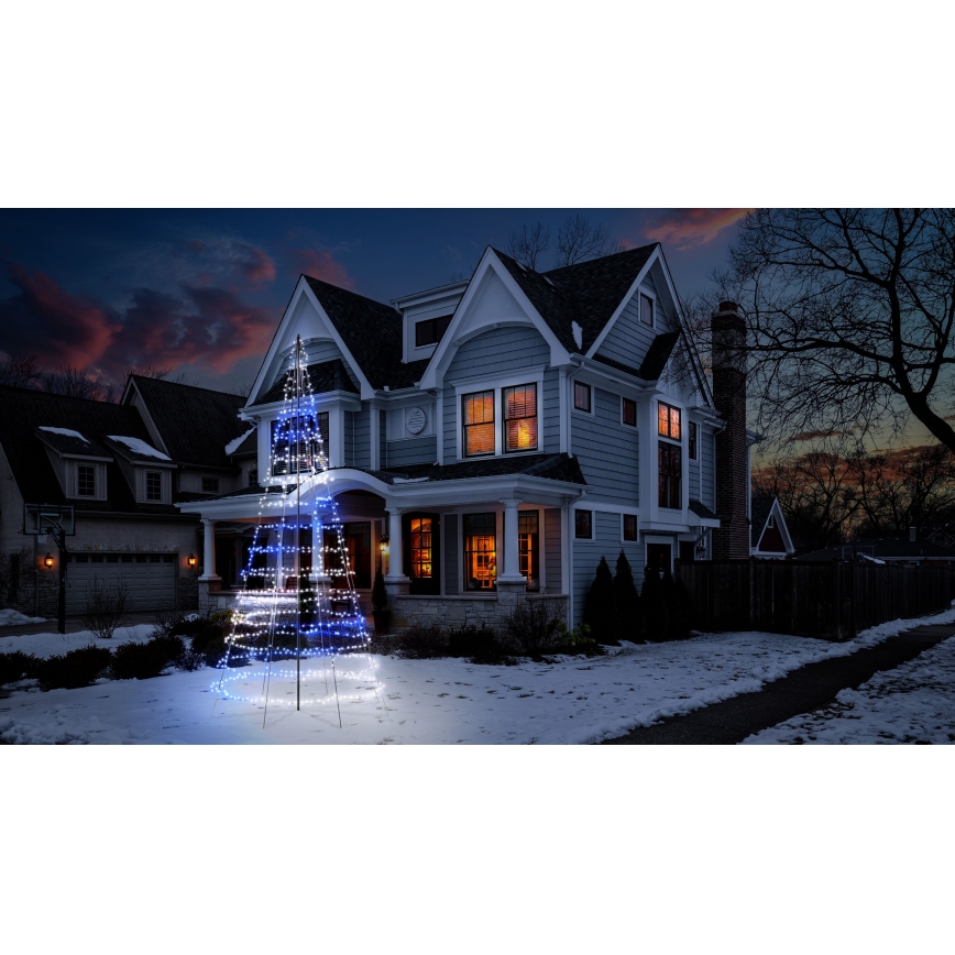 Twinkly - LED RGBW dæmpbart udendørs juletræ LIGHT TREE 1000xLED 6 m IP44 Wi-Fi