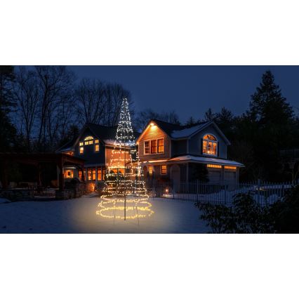 Twinkly - LED RGBW dæmpbart udendørs juletræ LIGHT TREE 1000xLED 6 m IP44 Wi-Fi