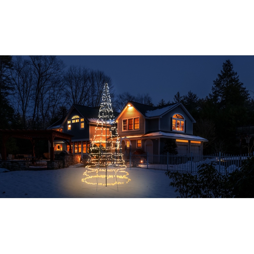 Twinkly - LED RGBW dæmpbart udendørs juletræ LIGHT TREE 1000xLED 6 m IP44 Wi-Fi