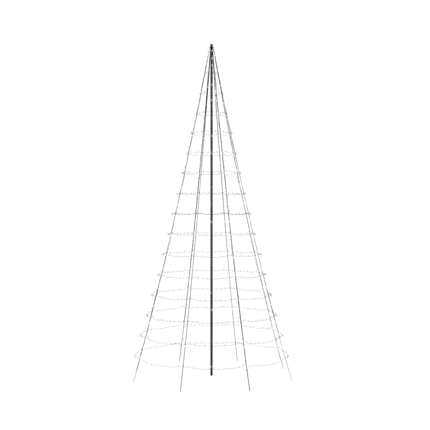 Twinkly - LED RGBW dæmpbart udendørs juletræ LIGHT TREE 1000xLED 6 m IP44 Wi-Fi