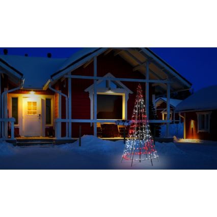 Twinkly - LED RGBW Dæmpbar udendørs juletræ LIGHT TREE 300xLED 2m IP44 Wi-Fi