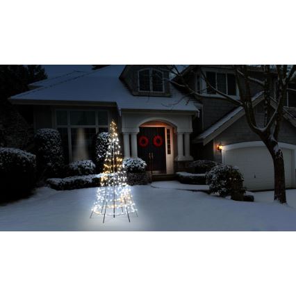Twinkly - LED RGBW Dæmpbar udendørs juletræ LIGHT TREE 300xLED 2m IP44 Wi-Fi