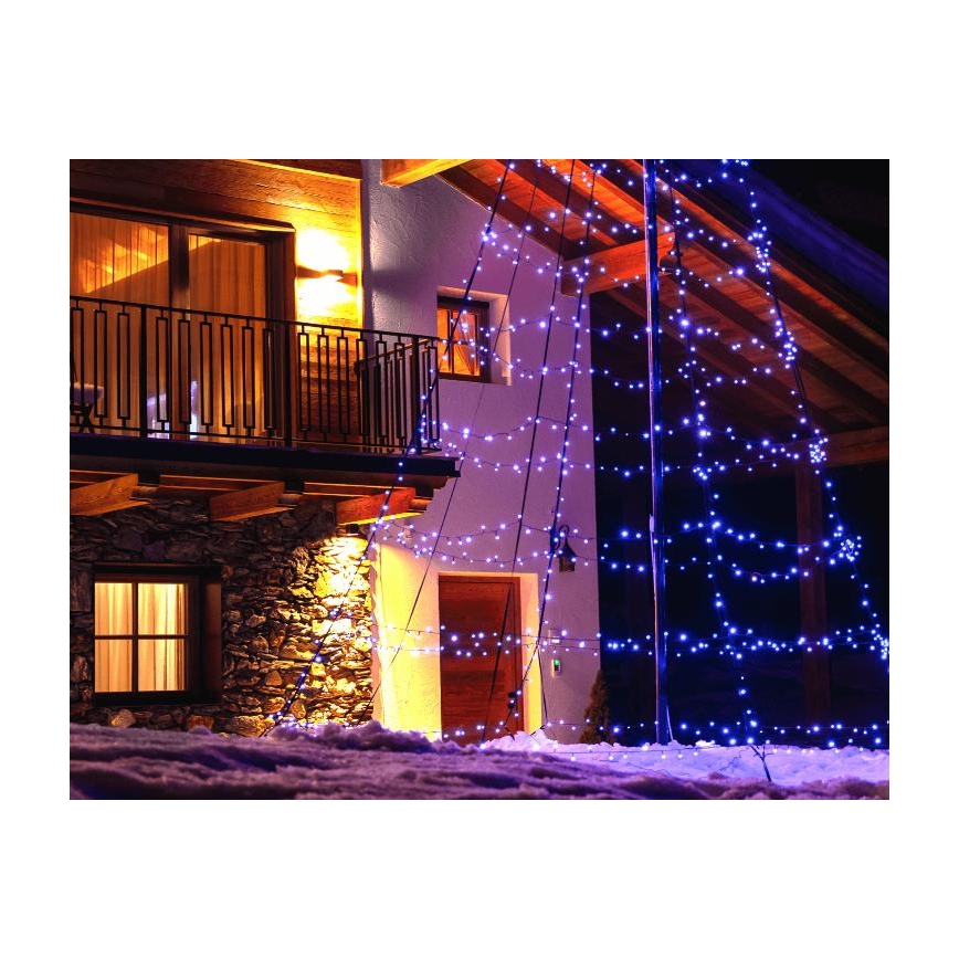 Twinkly - LED RGBW Dæmpbar udendørs Juletræ LIGHT TREE 450xLED 3m IP44 Wi-Fi