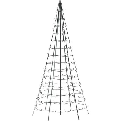 Twinkly - LED RGBW Dæmpbar udendørs Juletræ LIGHT TREE 450xLED 3m IP44 Wi-Fi